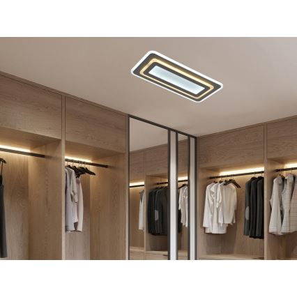 Dimeriuojamas LED lubinis šviestuvas LED/85W/230V 3000-6500K pilkas + nuotolinio valdymo pultas