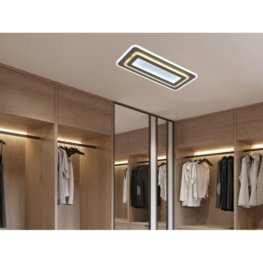 Dimeriuojamas LED lubinis šviestuvas LED/85W/230V 3000-6500K pilkas + nuotolinio valdymo pultas