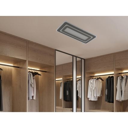 Dimeriuojamas LED lubinis šviestuvas LED/85W/230V 3000-6500K pilkas + nuotolinio valdymo pultas