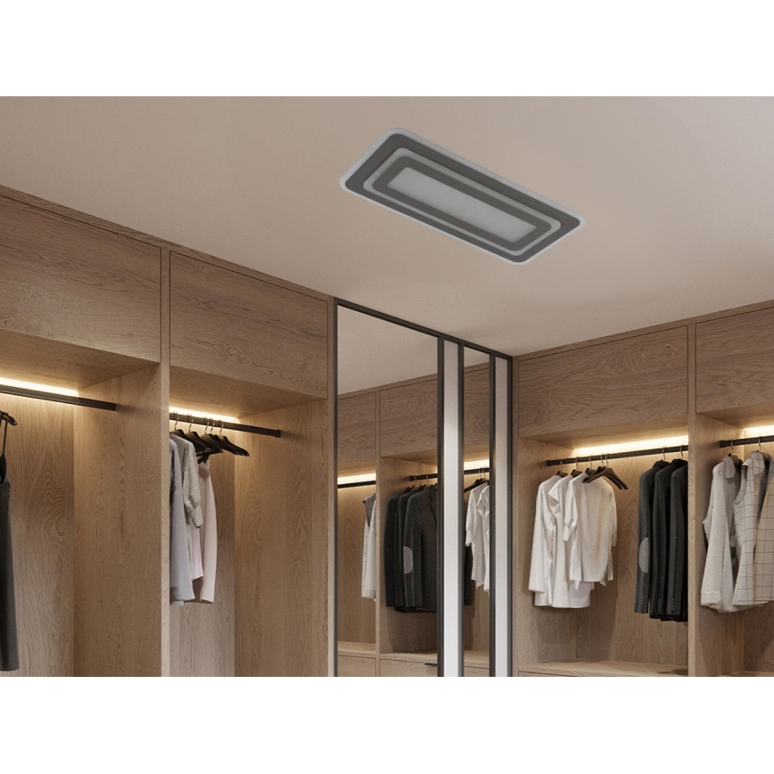 Dimeriuojamas LED lubinis šviestuvas LED/85W/230V 3000-6500K pilkas + nuotolinio valdymo pultas