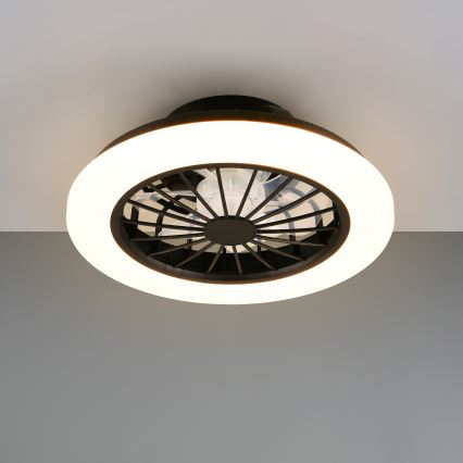 LED RGBW reguliuojamas lubų šviestuvas su ventiliatoriumi MALAWI LED/48W/230V 3000-6500K balta + nuotolinis valdymas