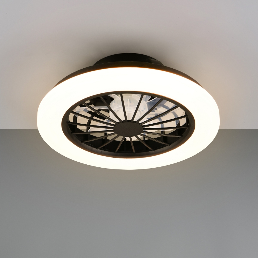 LED RGBW reguliuojamas lubų šviestuvas su ventiliatoriumi MALAWI LED/48W/230V 3000-6500K balta + nuotolinis valdymas