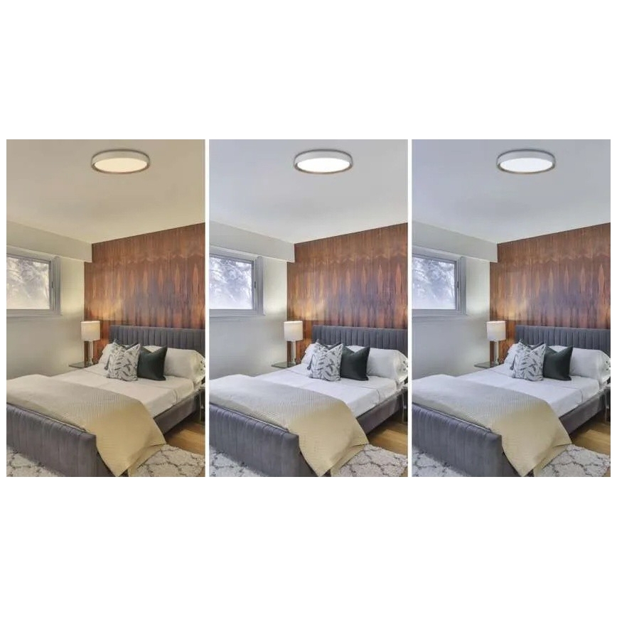 Dimeriuojamas LED lubinis šviestuvas ILVI LED/45W/230V 2700-6500K skers. 50 cm balta/smėlinė + nuotolinis valdymas