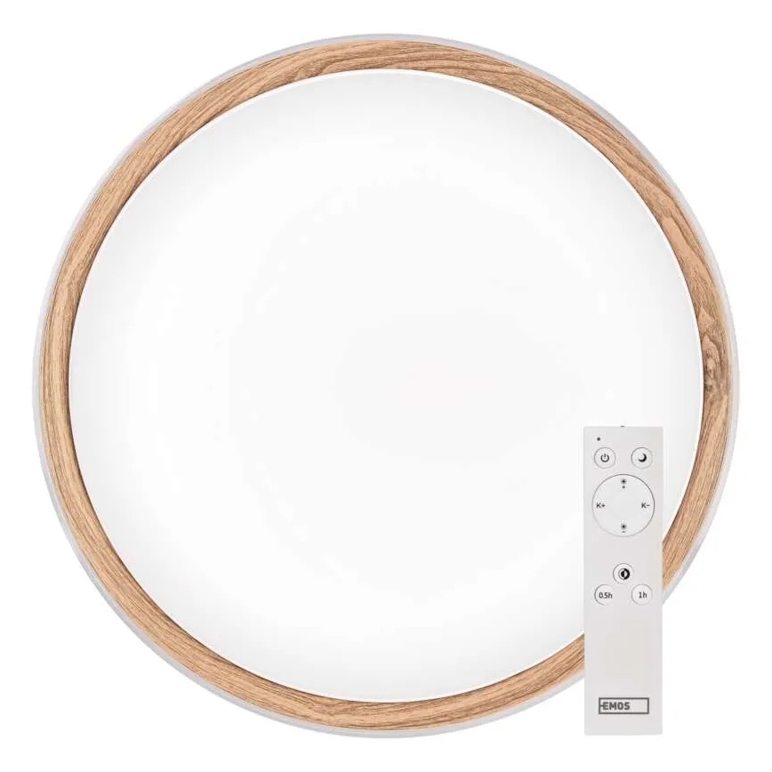 Dimeriuojamas LED lubinis šviestuvas ILVI LED/45W/230V 2700-6500K skers. 50 cm balta/smėlinė + nuotolinis valdymas