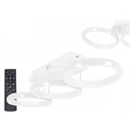 Reguliuojamas LED lubinis šviestuvas LED/30W/230V 3000–6500K baltas Wi‑Fi (Tuya) + nuotolinis pultas