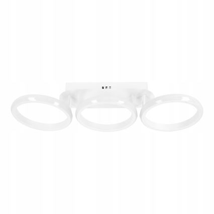 Reguliuojamas LED lubinis šviestuvas LED/30W/230V 3000–6500K baltas Wi‑Fi (Tuya) + nuotolinis pultas