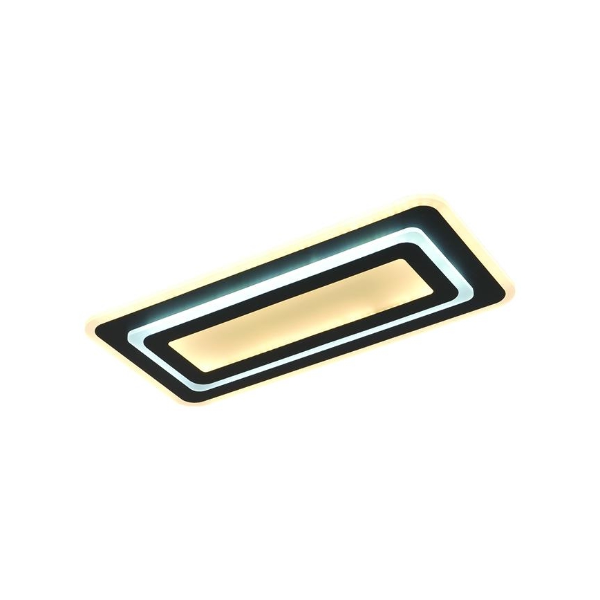 Reguliuojamas LED lubinis šviestuvas LED/85W/230V 3000-6500K juodas + nuotolinis valdymas