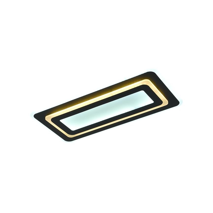 Reguliuojamas LED lubinis šviestuvas LED/85W/230V 3000-6500K juodas + nuotolinis valdymas
