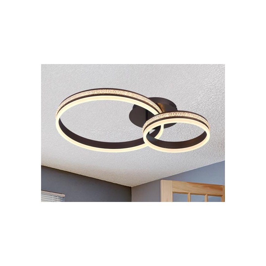 Dimeriuojamas LED prigludęs lubinis šviestuvas LED/110W/230V 3000-6500K + su nuotoliniu valdymu