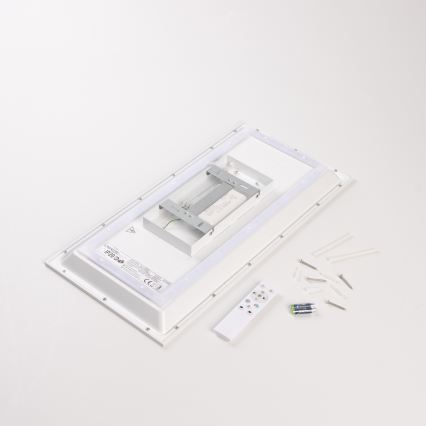 LED RGBW dimeriuojama prigludusi panelė LED/22W/230V 2700-6500K 29,5x59,5 cm + nuotolinis valdymas