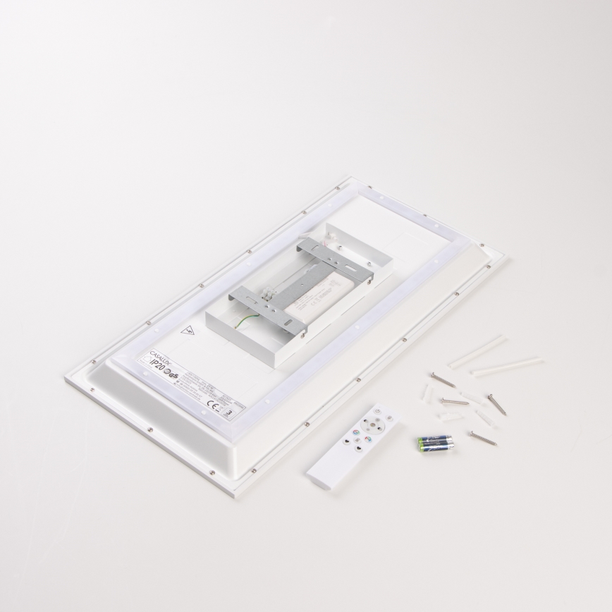 LED RGBW dimeriuojama prigludusi panelė LED/22W/230V 2700-6500K 29,5x59,5 cm + nuotolinis valdymas