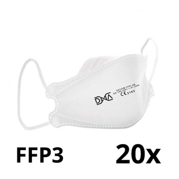 DNR respiratorius FFP3 NR CE 2163 Medicininis 20vnt