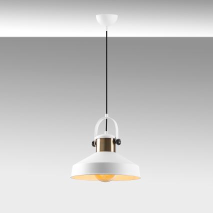 DODO pakabinamas šviestuvas 1xE27/40W/230V balta/bronza