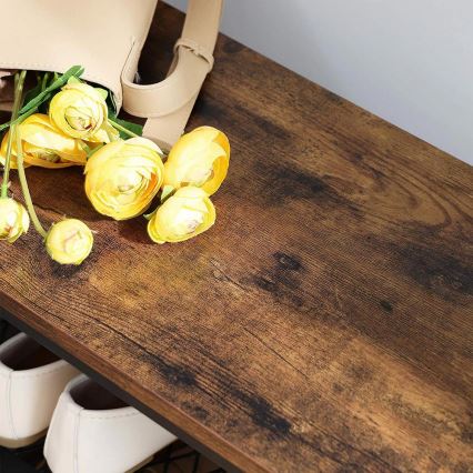 Drabužių stovas NAVOR rudas/juodas