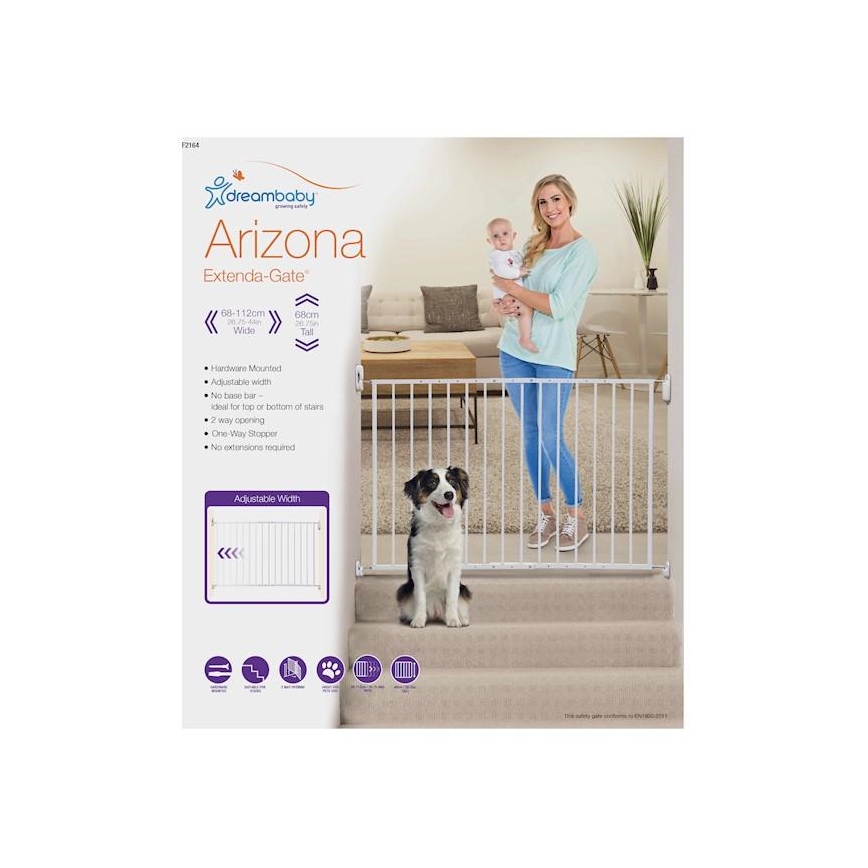 Dreambaby - Apsauginis barjeras ARIZONA 68-112 cm