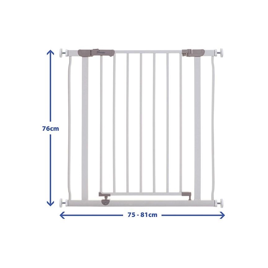 Dreambaby - Apsauginis barjeras AVA 75-81 cm baltas