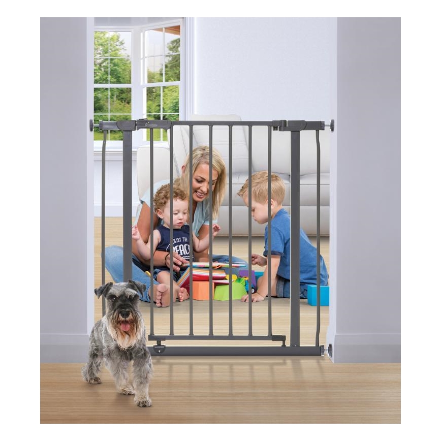 Dreambaby - Apsauginis barjeras AVA 75-81 cm pilkos spalvos