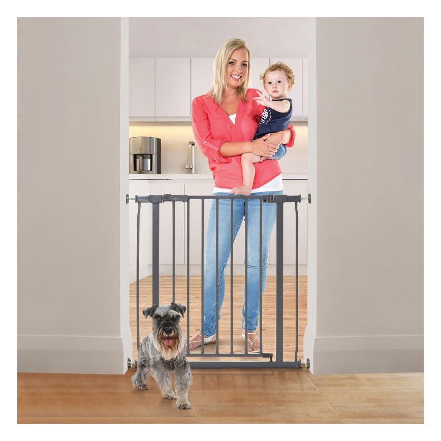 Dreambaby - Apsauginis barjeras AVA 75-81 cm pilkos spalvos