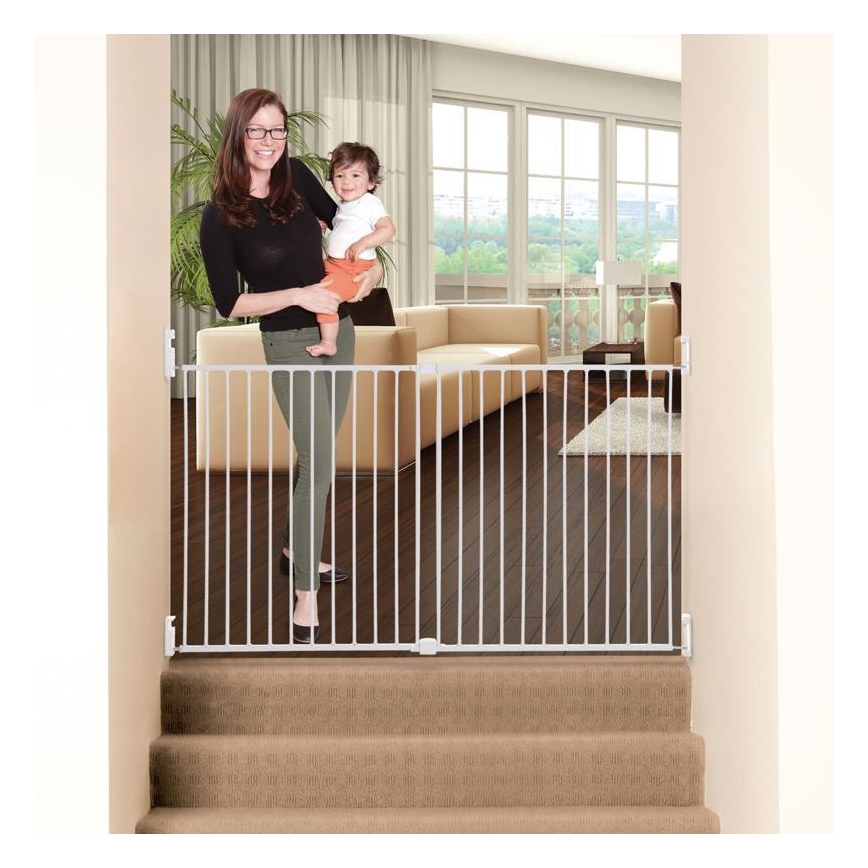 Dreambaby - Apsauginis barjeras BROADWAY 76-134,5 cm baltas