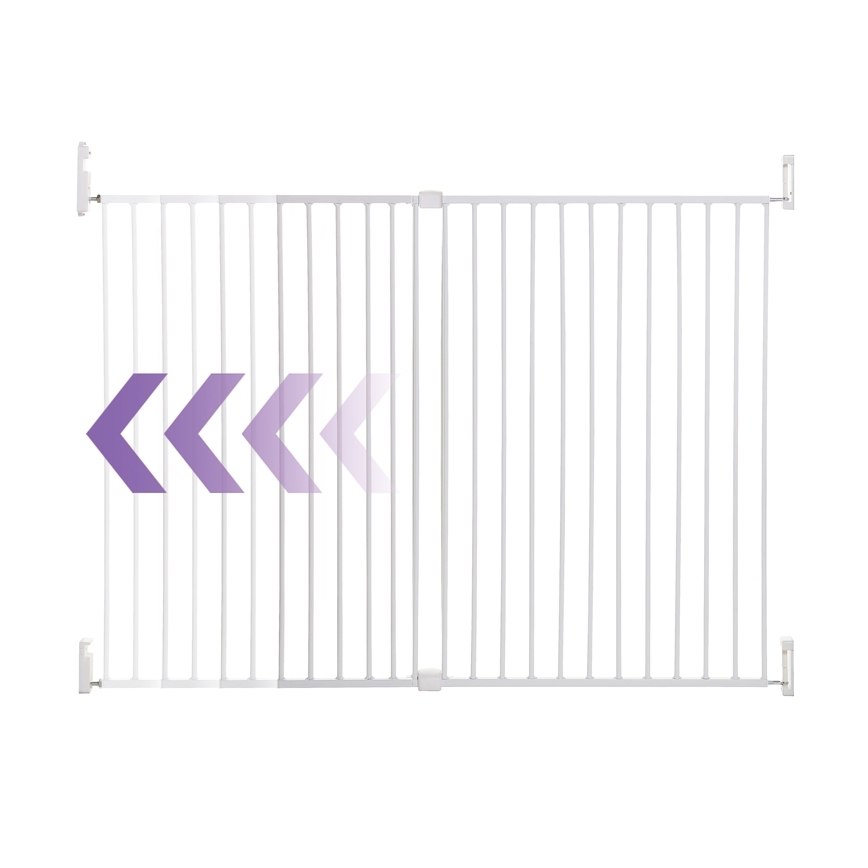 Dreambaby - Apsauginis barjeras BROADWAY 76-134,5 cm baltas