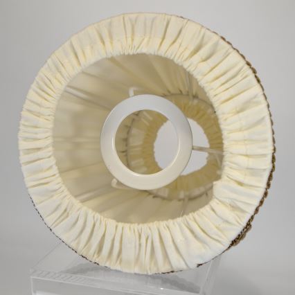 Duolla - Gaubtas stalinėms ir pastatomoms lempoms E27 pr. 15 cm kreminės/rudos spalvos