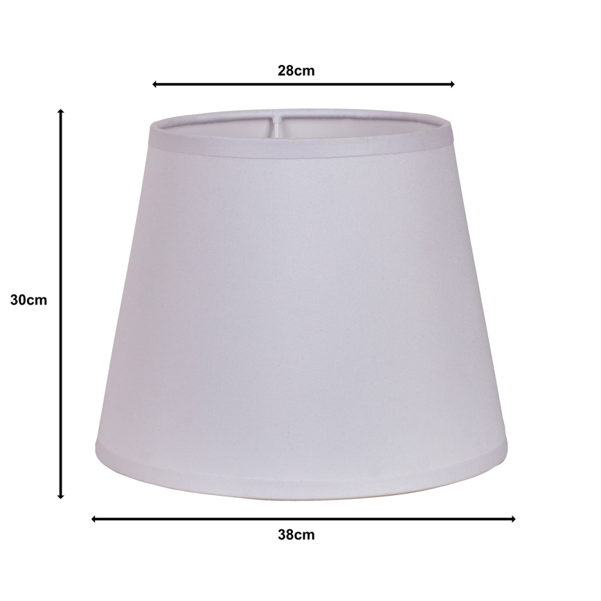 Duolla - Abajurui stovinei lempai CLASSIC L E27 skersmuo 38 cm balta