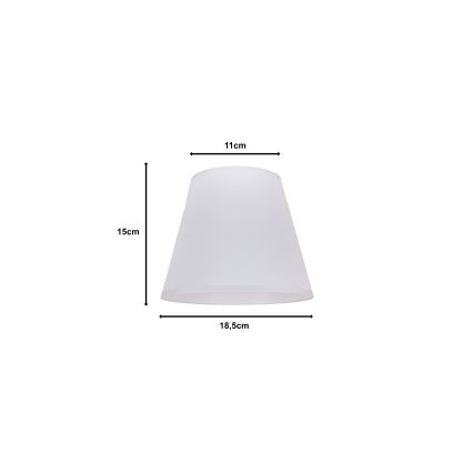Duolla - Gaubtas SOFIA XS E14 diametras 18,5 cm balta