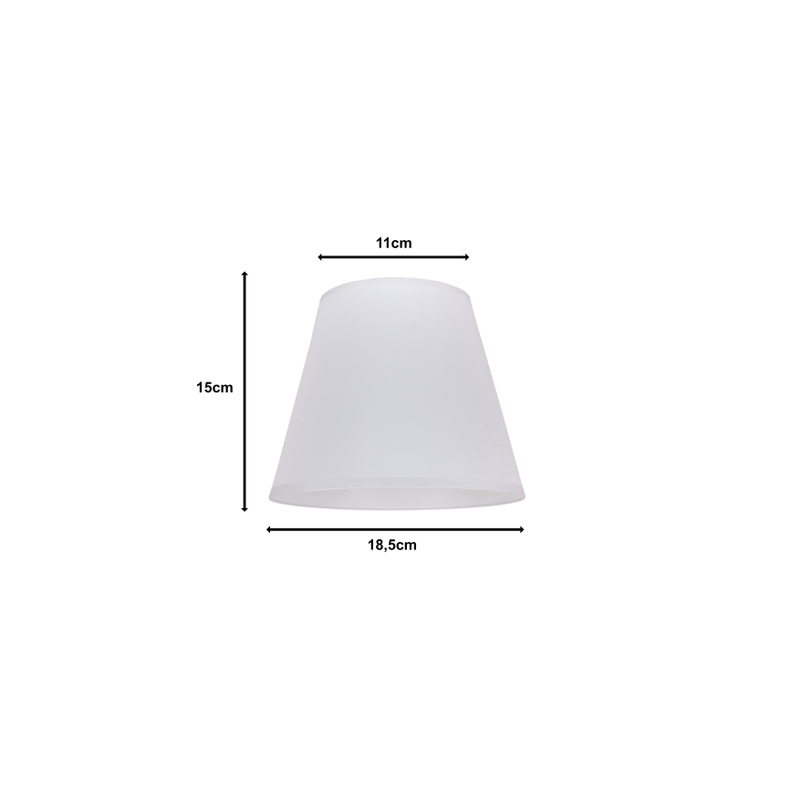 Duolla - Gaubtas SOFIA XS E14 diametras 18,5 cm balta
