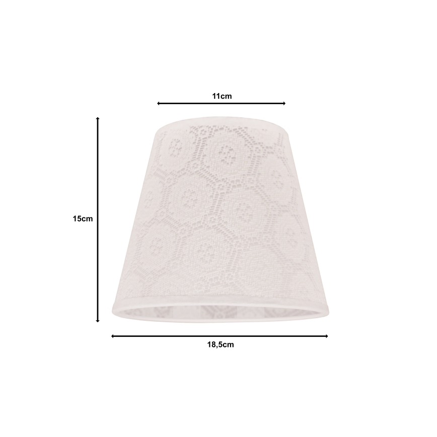 Duolla - Gaubtas SOFIA XS E14 diametras 18,5 cm balta