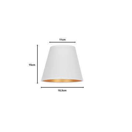 Duolla - Gaubtas SOFIA XS E14 diametras 18,5 cm balta