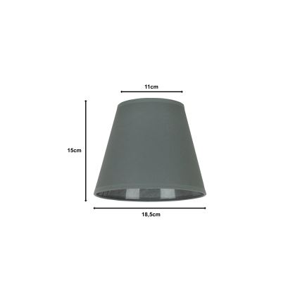 Duolla - Gaubtas SOFIA XS E14 diametras 18,5 cm pilka