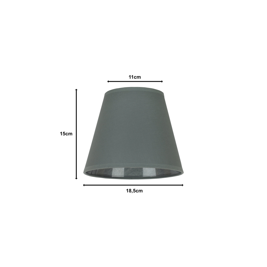 Duolla - Gaubtas SOFIA XS E14 diametras 18,5 cm pilka