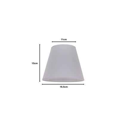 Duolla - Gaubtas SOFIA XS E14 diametras 18,5 cm pilka