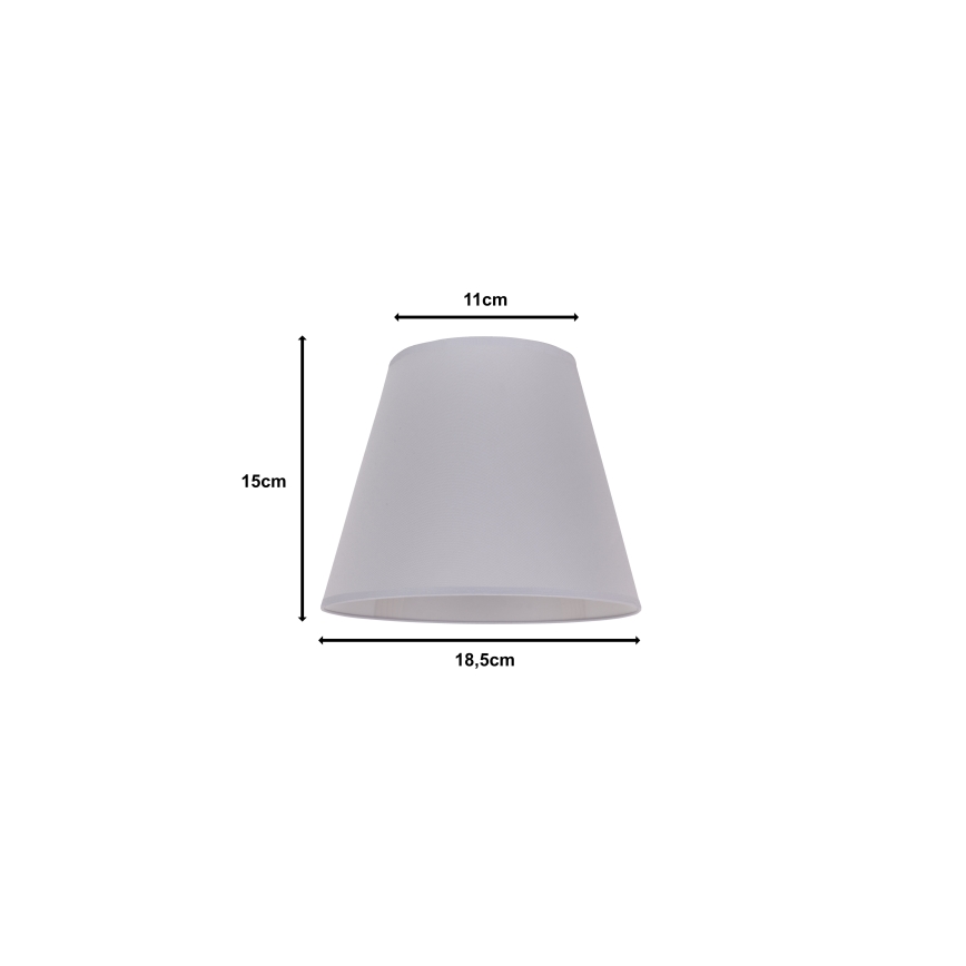 Duolla - Gaubtas SOFIA XS E14 diametras 18,5 cm pilka
