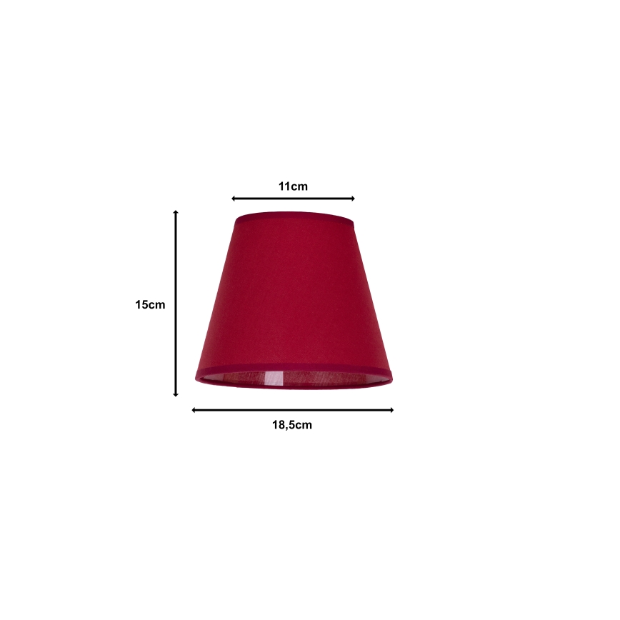 Duolla - Gaubtas SOFIA XS E14 diametras 18,5 cm raudona