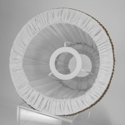 Duolla - Gaubtas stalinėms ir pastatomoms lempoms E27 pr. 18,5 cm baltas/rudas
