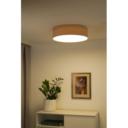 Duolla - LED lubinis šviestuvas CORTINA LED/26W/230V diametras 45 cm 4000K smėlio spalva