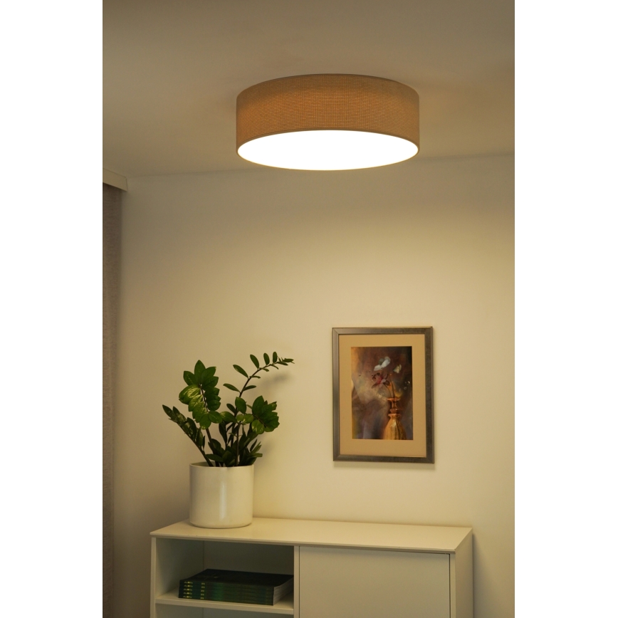 Duolla - LED lubinis šviestuvas CORTINA LED/26W/230V diametras 45 cm 4000K smėlio spalva