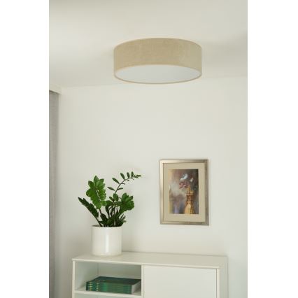 Duolla - LED lubinis šviestuvas CORTINA LED/26W/230V diametras 45 cm 4000K smėlio spalva