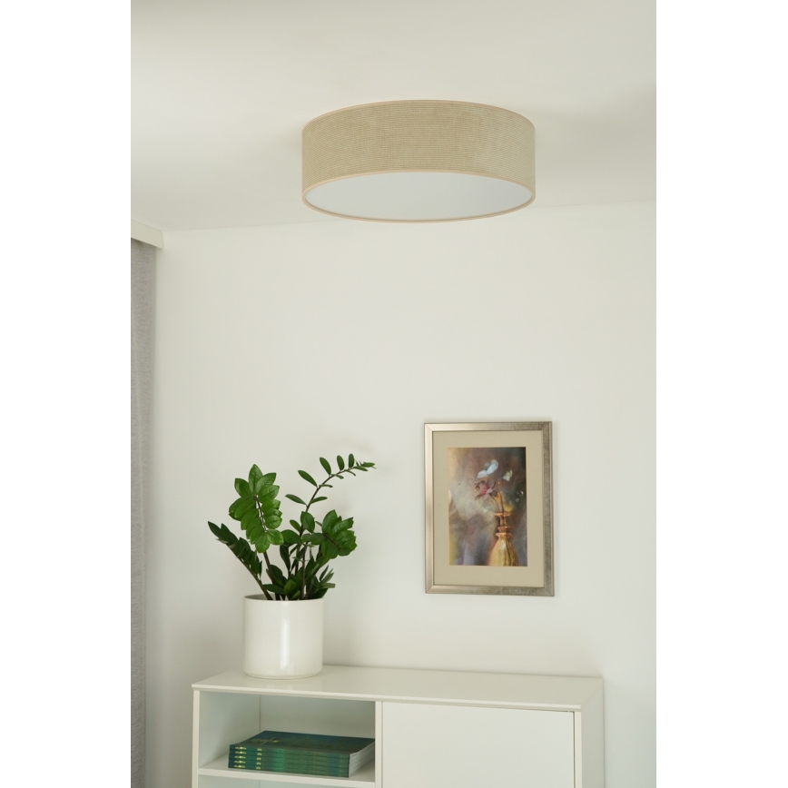 Duolla - LED lubinis šviestuvas CORTINA LED/26W/230V diametras 45 cm 4000K smėlio spalva