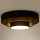 Duolla - LED lubinis šviestuvas LUNETA LED/26W/230V diametras 60 cm 4000K juoda/auksas