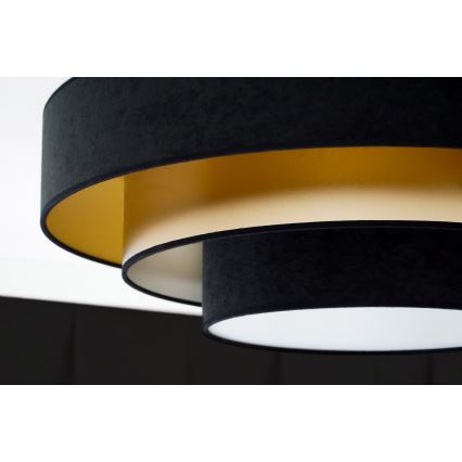 Duolla - LED lubinis šviestuvas LUNETA LED/26W/230V diametras 60 cm 4000K juoda/auksas
