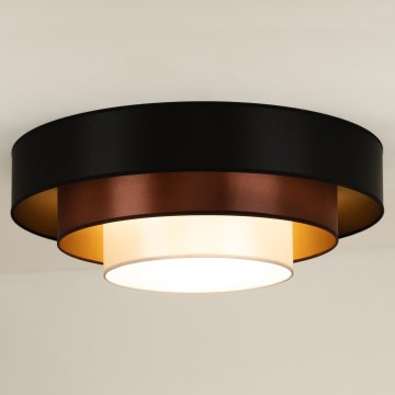 Duolla - LED lubinis šviestuvas LUNETA LED/26W/230V diametras 60 cm 4000K juoda/varis/balta