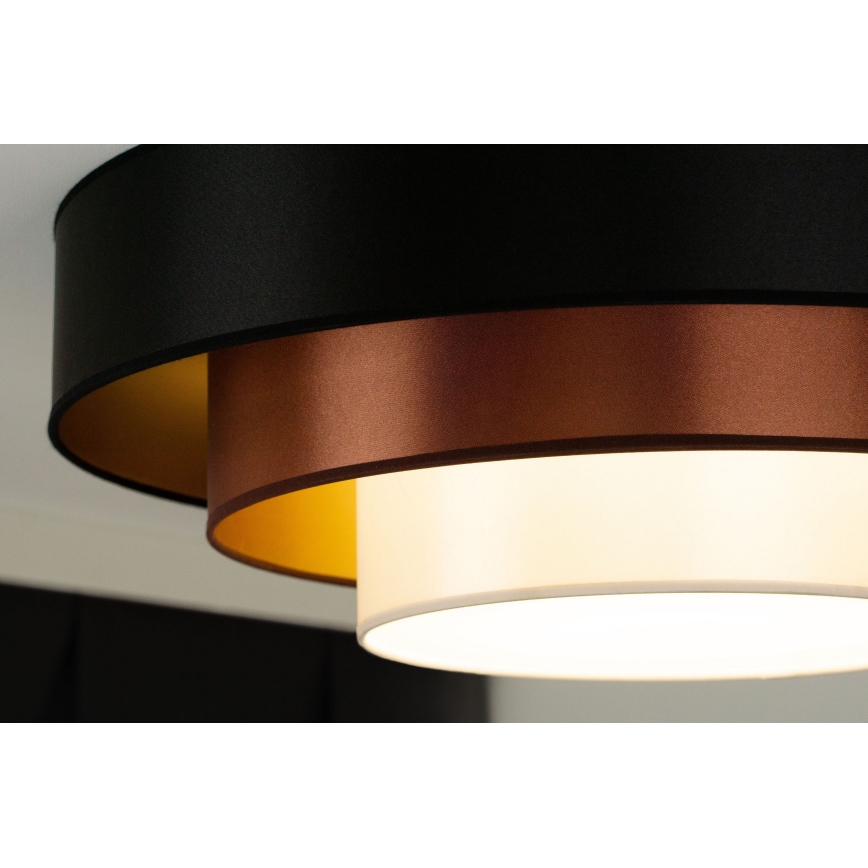 Duolla - LED lubinis šviestuvas LUNETA LED/26W/230V diametras 60 cm 4000K juoda/varis/balta