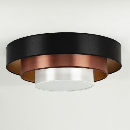 Duolla - LED lubinis šviestuvas LUNETA LED/26W/230V diametras 60 cm 4000K juoda/varis/balta