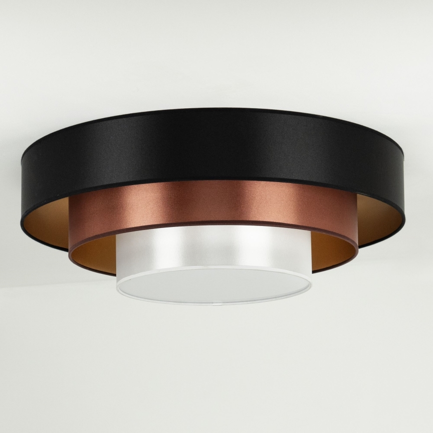 Duolla - LED lubinis šviestuvas LUNETA LED/26W/230V diametras 60 cm 4000K juoda/varis/balta