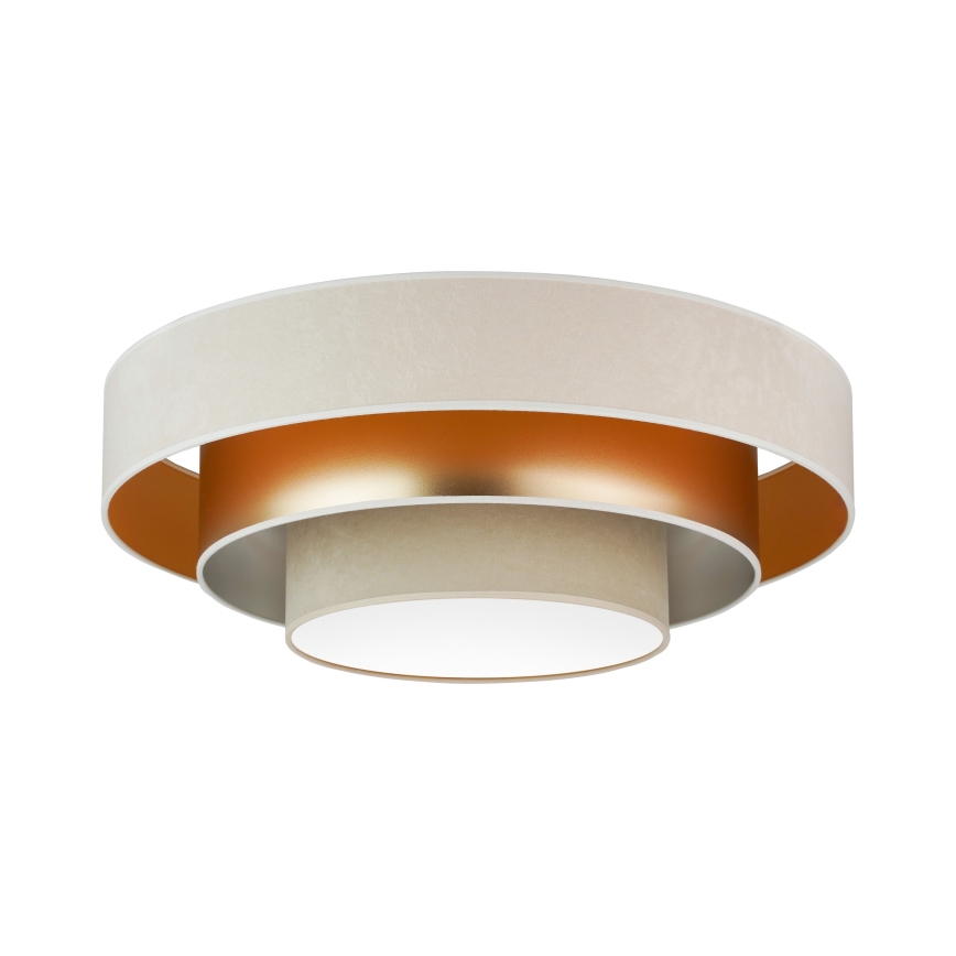 Duolla - LED lubinis šviestuvas LUNETA LED/26W/230V diametras 60 cm 4000K kreminė/auksas/smėlio spalva