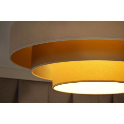 Duolla - LED lubinis šviestuvas LUNETA LED/26W/230V diametras 60 cm 4000K kreminė/auksas/smėlio spalva