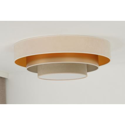 Duolla - LED lubinis šviestuvas LUNETA LED/26W/230V diametras 60 cm 4000K kreminė/auksas/smėlio spalva
