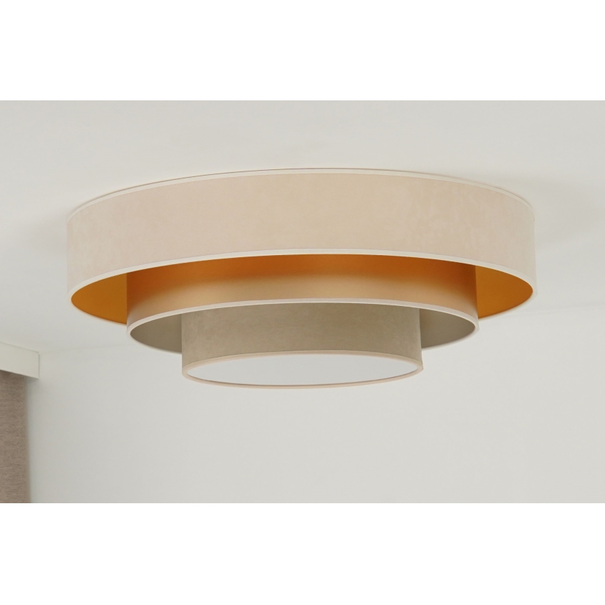 Duolla - LED lubinis šviestuvas LUNETA LED/26W/230V diametras 60 cm 4000K kreminė/auksas/smėlio spalva